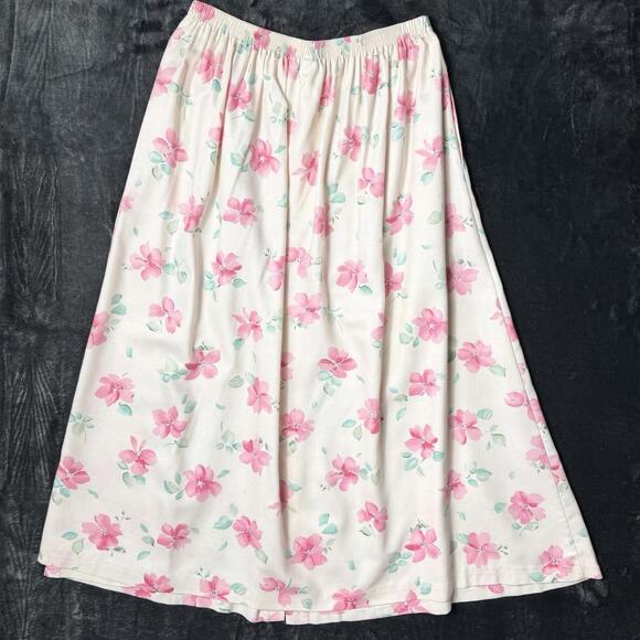 Vintage Diane von Furstenberg DVF Women’s Floral Print A-line Midi Skirt S (4-6) - Picture 2 of 7